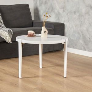 Masuta de cafea, Hanah Home, Fregoia, Alb imagine