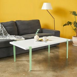 Masuta de cafea, Hanah Home, Fonissa, 120x45x60 cm, Alb / Menta / Verde imagine