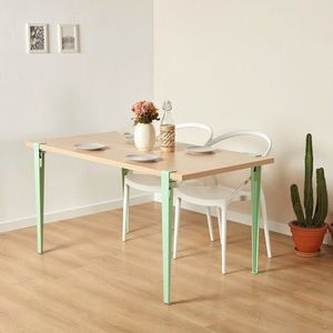 Masa, Hanah Home, Eurotas, 120x75x60 cm, Lemn / Verde menta imagine