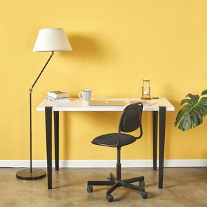 Birou, Hanah Home, Eridanos, 120x75x60 cm, Alb/Negru imagine