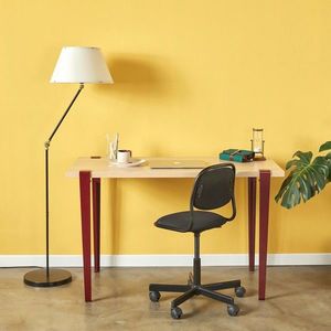 Birou, Hanah Home, Eridanos, 120x75x60 cm, Lemn / Burgundy imagine