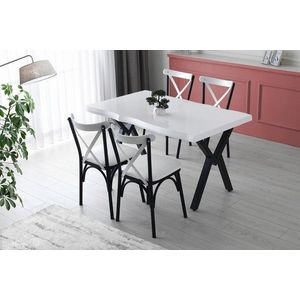 Masa, Hanah Home, Efor, 140x75x80 cm, Alb imagine