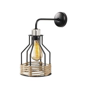 Lampa de perete Opviq Fiko, 27x33 cm, E27, 100 W, negru imagine