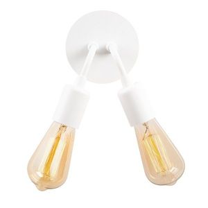 Aplica de perete Harput N-1333, Noor, 14 x 20 cm, 2 x E27, 100W, alb imagine