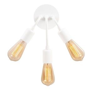 Aplica de perete Harput N-1339, Noor, 22 x 28 cm, 3 x E27, 100W, alb imagine