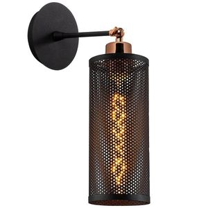 Aplica de perete Amasra N-991, Noor, 20 x 36 cm, 1 x E27, 100W, negru imagine