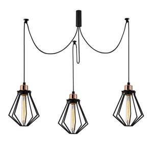 Lustra Oylat N-1033, Noor, 110 x 108 cm, 3 x E27, 100W, negru imagine