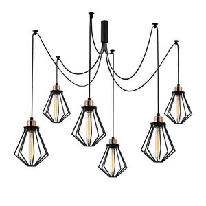 Candelabru Oylat N-1034, Noor, 110 x 138 cm, 6 x E27, 100W, negru imagine