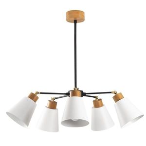 Lustra Manavgat N-544, Noor, 58 x 68 cm, 5 x E27, 100W, alb imagine