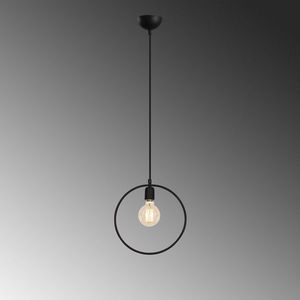 Lustra, Geonni - MR-643, Alby, 30 x 6 x 123 cm, 1 x E27, 40W, negru imagine