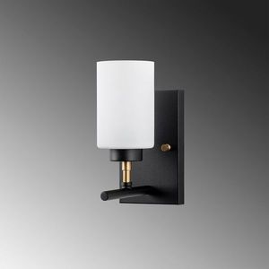 Aplica de perete, Yensuk - 13121, Fulgor, 12 x 17 x 25 cm, 1 x E27, 40W, negru imagine