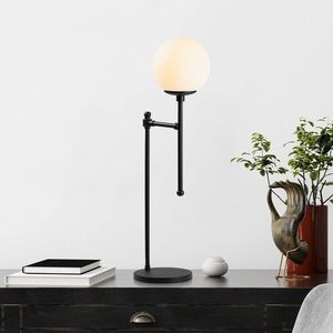 Lampa de masa, Step - 13073, Fulgor, 18 x 24 x 55 cm, 1 x E14, 40W, negru imagine