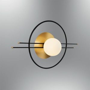 Aplica de perete, L1222 - Black, Lightric, 35 x 59 x 16 cm, 1 x G9, 5W, negru imagine