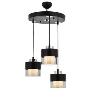Lustra, AV-4288-3T-BSY, Avonni, 40 x 75 cm, 3 x E27, 60W, negru imagine