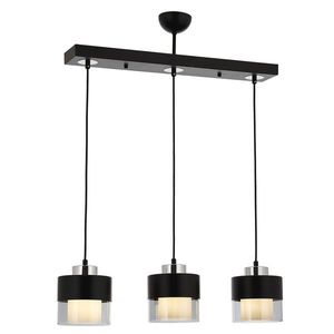 Lustra, AV-4288-3Y-BSY, Avonni, 70 x 15 x 75 cm, 3 x E27, 60W, negru imagine