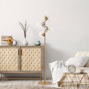 Lampadar, Fazli - 10524, Fulgor, 33 x 33 x 162 cm, 4 x E14, 40W, negru imagine