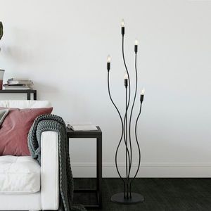 Lampadar, Bonibon - 13231, Fulgor, 35 x 155 cm, 5 x E14, 40W, negru imagine