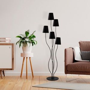 Lampadar, Bonibon - 13235, Fulgor, 44 x 44 x 160 cm, 5 x E14, 40W, negru imagine