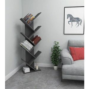 Corp biblioteca, Hanah Home, Hitit, 46x128.5x22 cm, Antracit imagine