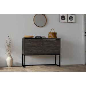 Consola, Hanah Home, Zermat, 90x70x34 cm, Antracit imagine