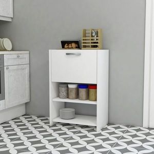 Dulap multifunctional, Hanah Home, Albina v2, 48x72x35 cm, Alb imagine