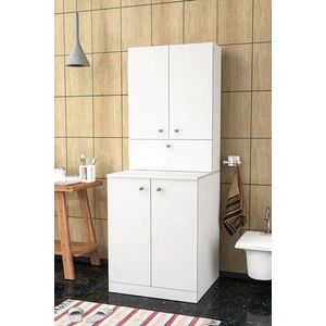 Dulap masina de spalat, Hanah Home, Palmira, 70x90x67 cm, Alb imagine