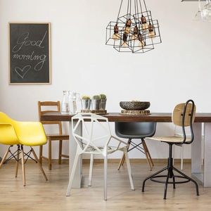 Lustra, Opviq, 527ABY1688, Negru/Cupru imagine