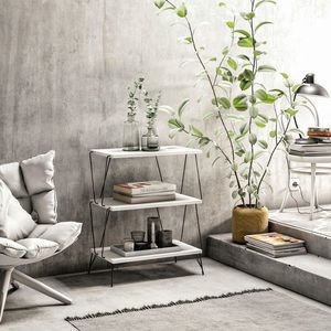 Masuta, Hanah Home, Lazandos, 46x76x30 cm, Alb imagine