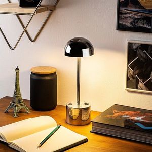 Lampa de masa, Opviq, 119FRS1427, Crom imagine