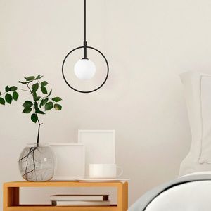 Lustra, Opviq, 942FLG1126, Alb/Negru imagine