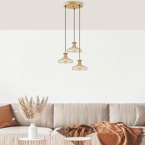 Lustra, Opviq, 942FLG1441, Auriu imagine