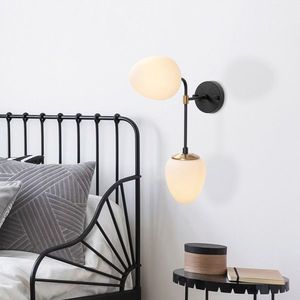 Aplica de perete, Opviq, 942FLG2122, Negru / Auriu / Crem imagine