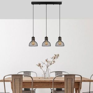 Lustra, Opviq, 942FLG1630, Negru/Maro antic imagine