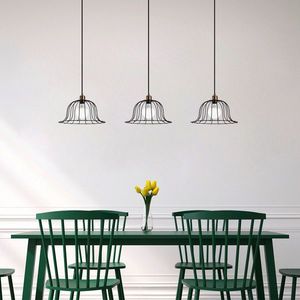 Lustra, Opviq, 942FLG1182, Negru/Maro antic imagine