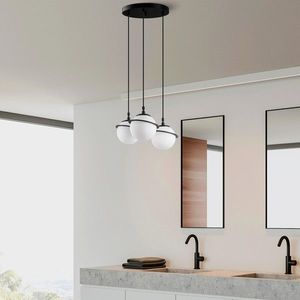 Lustra, Opviq, 942FLG1647, Negru imagine