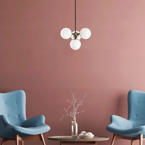 Lustra, Opviq, 942FLG1162, Negru / Antic / Crem imagine