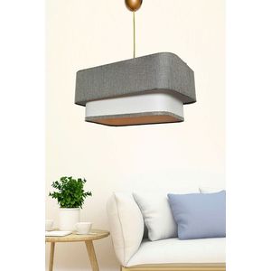 Lustra, Opviq, 390FLH1648, Metal, Gri/Alb imagine