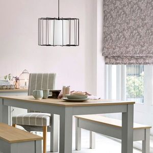 Lustra, Opviq, 892OPV1683, Alb/Negru imagine