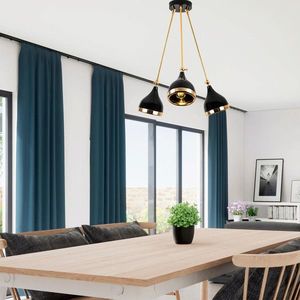 Lustra, Opviq, 892OPV1945, Negru imagine