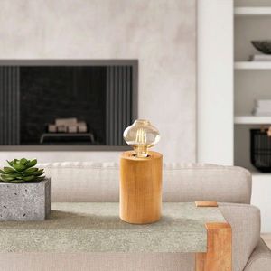 Lampa de masa, Opviq, 521SHN2217, Lemn imagine