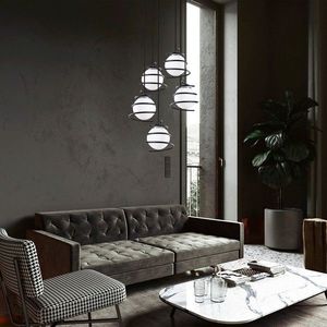 Lustra, Opviq, 521SHN3407, Negru imagine