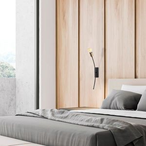 Aplica de perete, Opviq, 584TTM1930, Negru / Vintage imagine