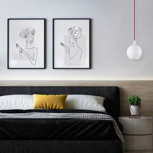 Lustra, Opviq, 584TTM1176, Alb/Rosu imagine