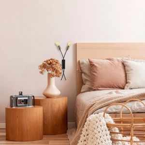 Aplica de perete, Opviq, 584TTM1932, Negru / Vintage imagine