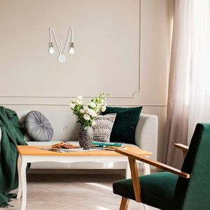 Aplica de perete, Opviq, 584TTM1958, Alb imagine