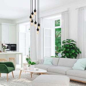 Lustra, Opviq, 584TTM1392, Negru imagine