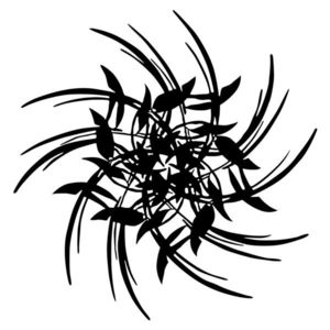 Decoratiune de perete, Leaves, Tanelorn, 69x70 cm, metal imagine