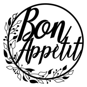 Decoratiune de perete, Bon Appetit, Tanelorn, 48x48 cm, metal imagine