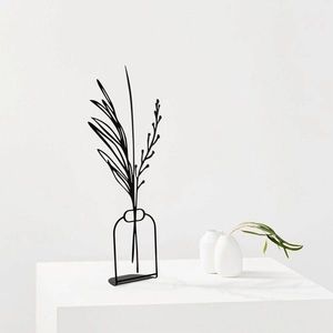 Decoratiune, Flowerpot, 15x44 cm, Negru imagine