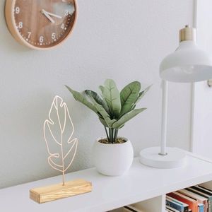 Decoratiune, Small Leaf, 20x40x4 cm, Cupru imagine